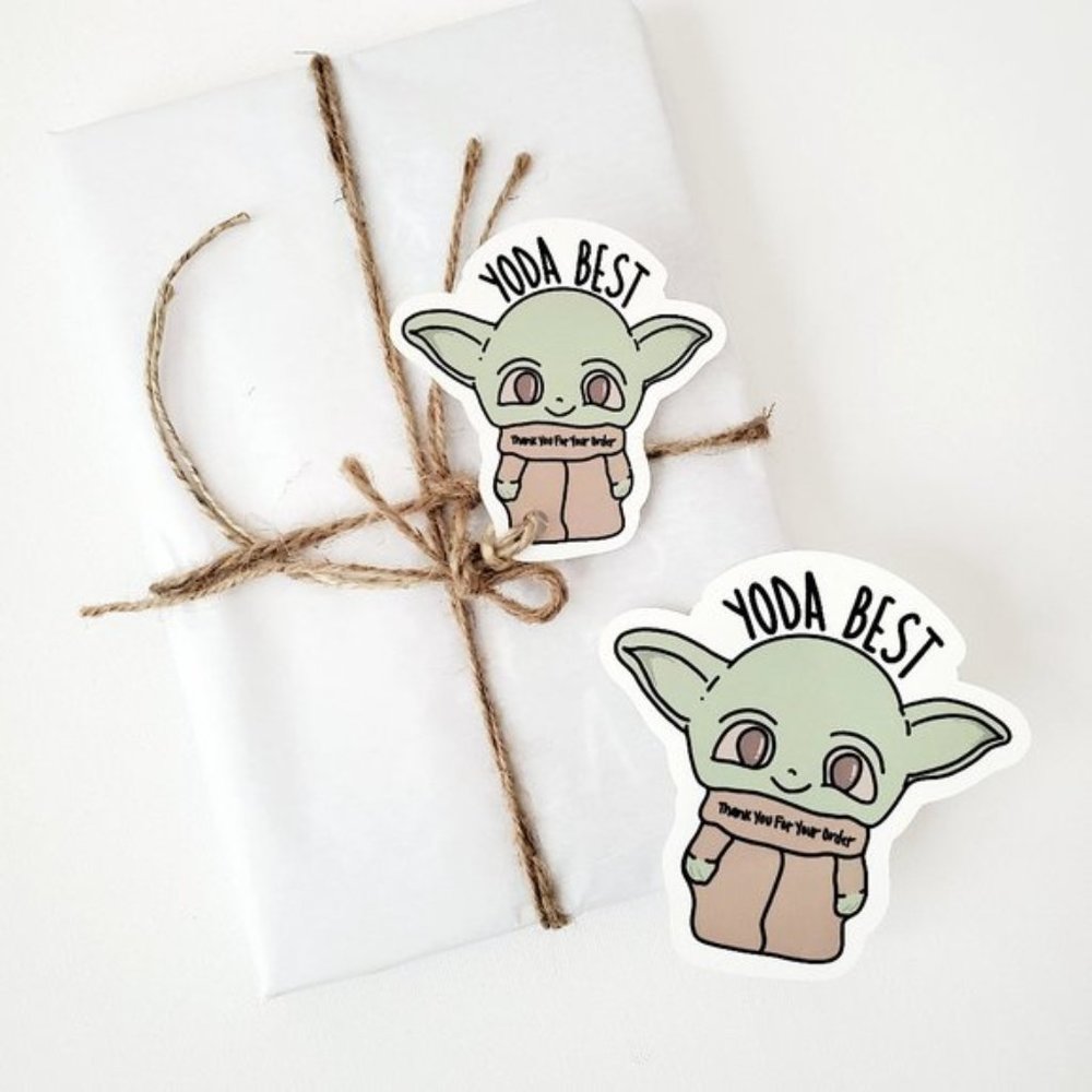 LB062 Custom Package HANG TAGS Baby Yoda Package/Clothing/Shipping [Price Firm]